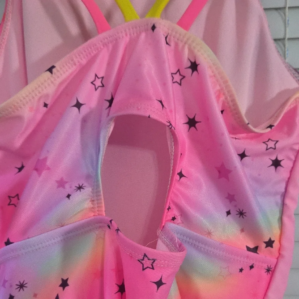 Colorful Unicorn Sequin One Piece Swimsuit - Picture 3 of 4